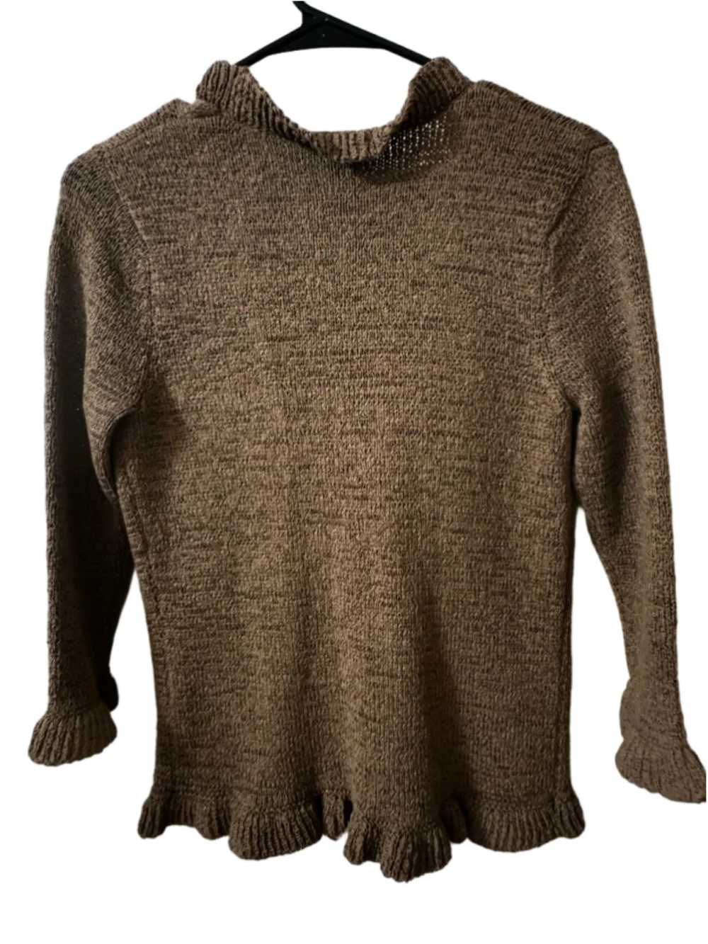 Sarah Spencer Brown Cardigan Sweater Size M